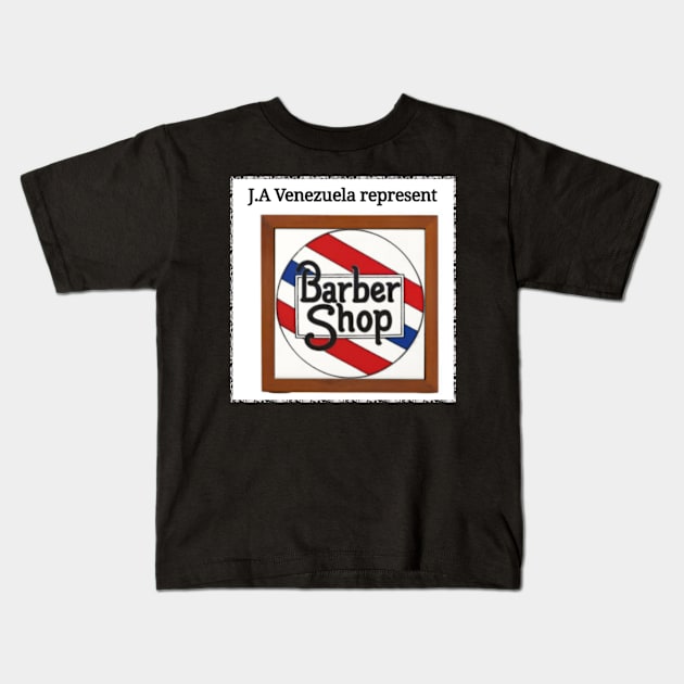 J.A BARBERSHOP 2 Kids T-Shirt by jose10